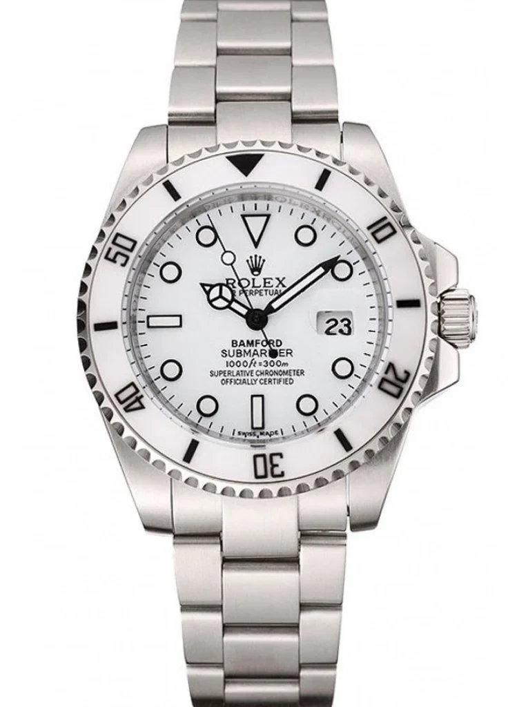 Rolex Full White Submar...
